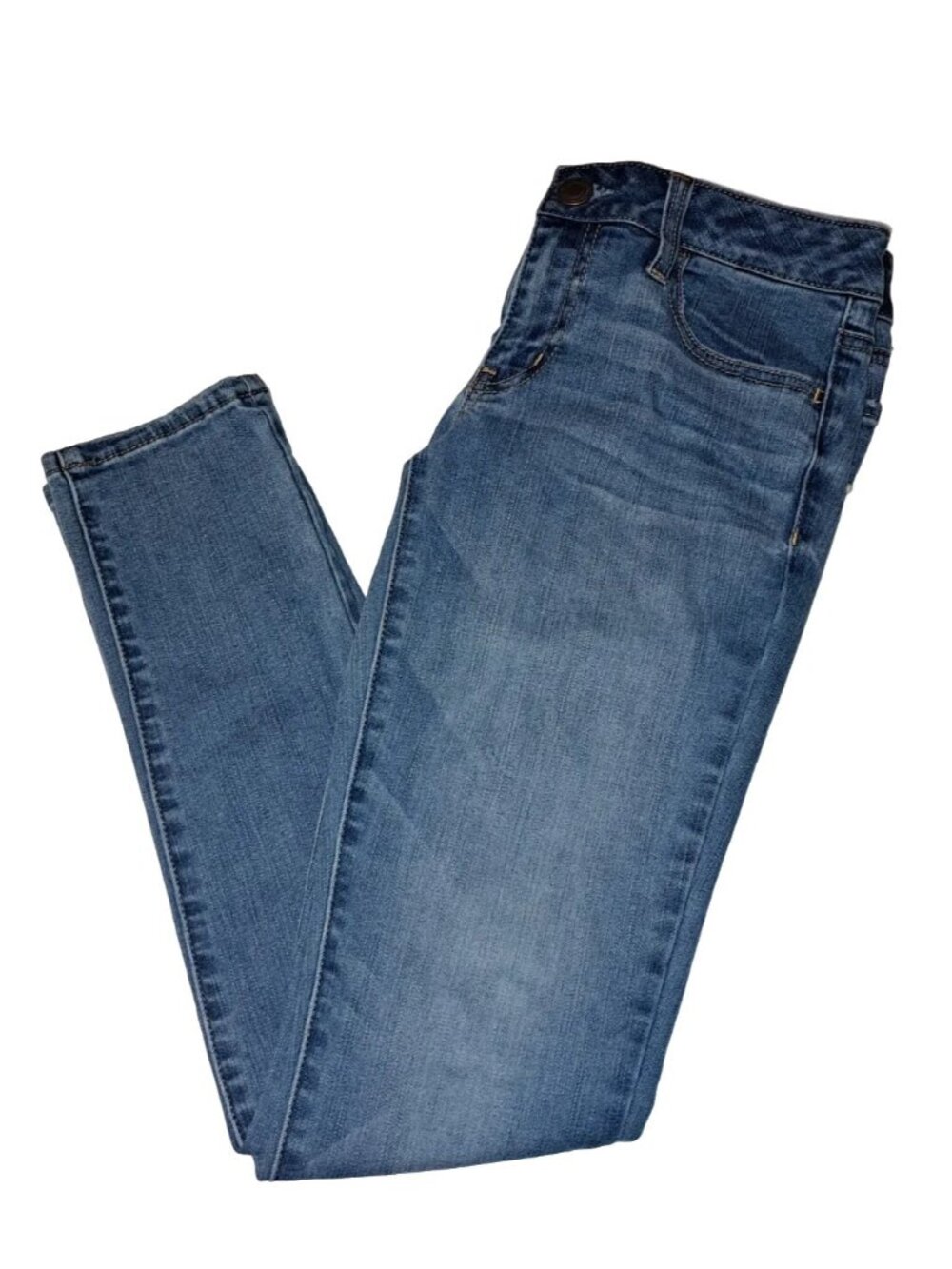 American Eagle Women's Size 6 Blue Super Stretch Jegging Jeans 27x28